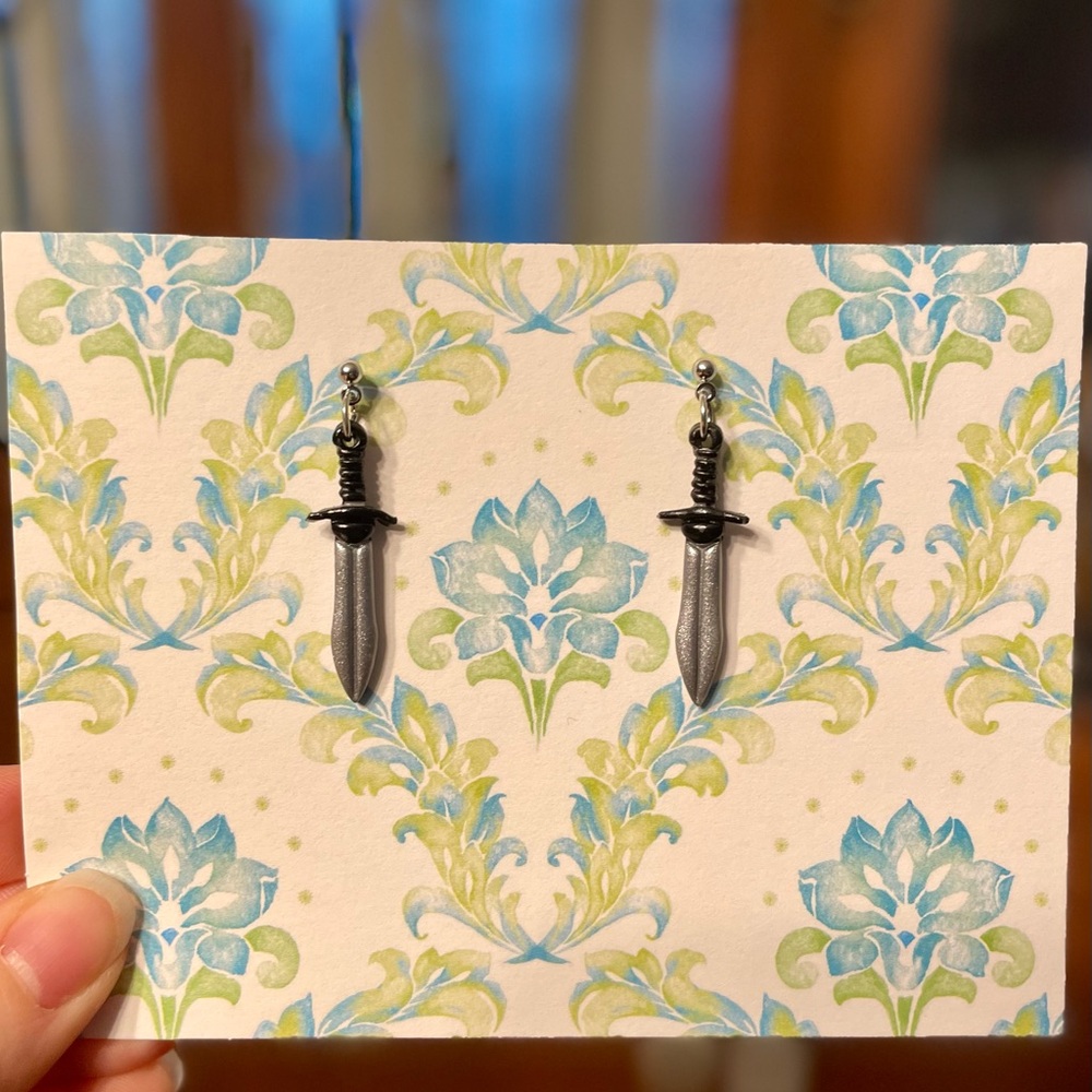 Sword Earrings
